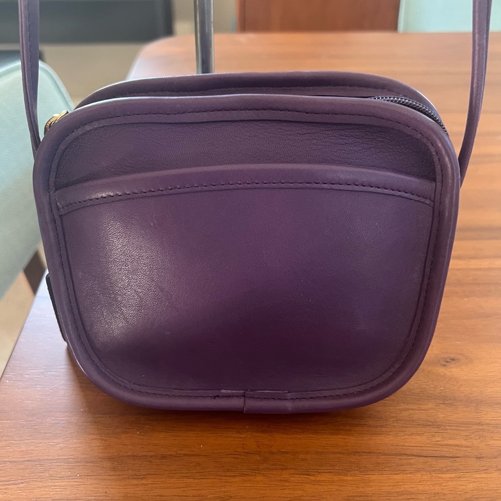 Vintage Coach 9935 Hadley Bag RARE💜PURPLE🦄Leather Crossbody Bag EXC COND!